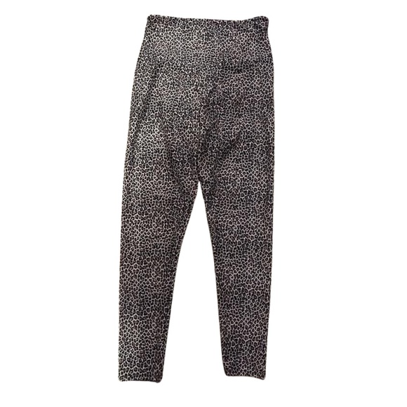 Onzie Multi Brown Micro Leopard Print Cropped Length Leggings Size Small - Picture 1 of 3